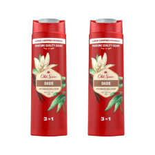 Old Spice Oasis 3 az 1-ben tusfürdő és sampon férfiaknak (2x400 ml) sampon