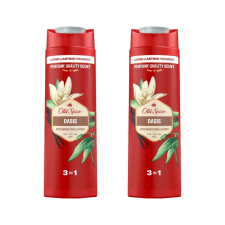 Old Spice Oasis tusfürdő és sampon férfiaknak 3in1 (2x400 ml) sampon