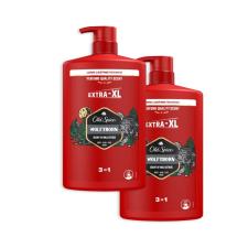 Old Spice Wolfthorn 3 az 1-ben Tusfürdő és Sampon (2x1000 ml) tusfürdők