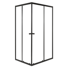  Olga SQ Element 80x90 fekete szögletes zuhanykabin tálca nélkül kád, zuhanykabin
