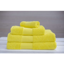 OLIMA OL450 klasszikus pamut kéztörlő Olima, Yellow-30X50 lakástextília