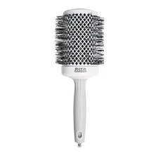 Olivia Garden Expert Blowout Shine White ezüst körkefe 65 fésű