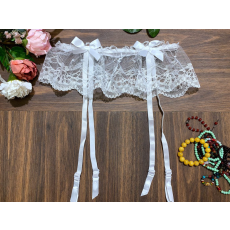 Ollike csipke harisnyatartó fehér 5002