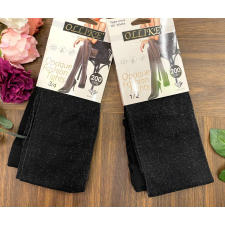 Ollike EZÜST csillogós női fekete harisnyanadrág 200 den harisnya, combfix