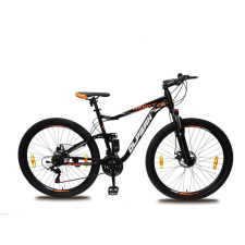 Olpran Hegyi kerékpár Monster 27,5" full, fekete/narancssárga mtb kerékpár
