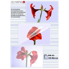 Olympia meleglamináló fólia, A3, 125 mikron, 50 db lamináló fólia