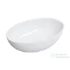 Omnires SHELL M+ 50x32 cm-es pultra ültethető mosdó leeresztő nélkül, fényes fehér SHELL500UNBP