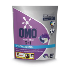 OMO Mosókapszula, 80 db, OMO &quot;Active Clean 3in1&quot; tisztító- és takarítószer, higiénia