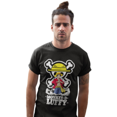  One Piece Portre Luffy - Férfi Póló