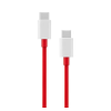 OnePlus WARP adatkábel (Type-C - Type-C, gyorstöltő, 100cm, törésgátló) PIROS