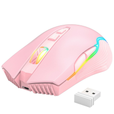 ONIKUMA CW905S RGB Wireless Gaming Egér - Rózsaszín egér