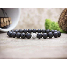  Ónix ásvány karkötő kristály gömbbel karkötő