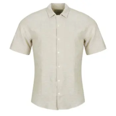 Only & Sons Rövid ujjú ingek ONSCAIDEN LIFE SS SOL RES LINEN Bézs EU M