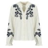 Only Blúzok ONLGIRU L/S EMBROIDERY Bézs EU XL