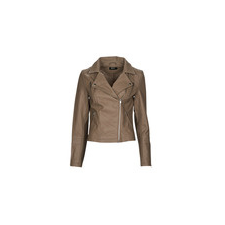 Only Bőrkabátok  ONLGEMMA FAUX LEATHER BIKER Barna DE 36 női dzseki, kabát