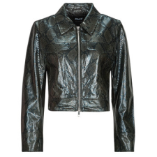 Only Bőrkabátok  ONLPARIS SNAKE Fekete EU L női dzseki, kabát