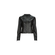 Only Bőrkabátok  ONLVICS FAUX LEATHER JACKET OTW Fekete EU L női dzseki, kabát