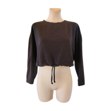  Only fekete női rövid pulóver (méret: M)