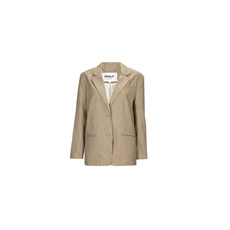 Only Kabátok / Blézerek ONLMOLLY L/S OVS CHECK BLAZER TLR Bézs DE 38