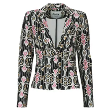 Only Kabátok / Blézerek ONLPOPTRASH L/S AOP BLAZER Fekete EU L blézer