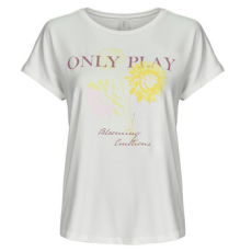 Only Play Rövid ujjú pólók ONPAUB-BLUR ON SS BAT LOOSE Fehér EU S