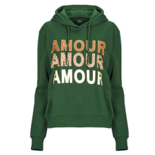 Only Pulóverek ONLMAIA L/S BELIEVE HOOD Zöld EU M női pulóver, kardigán