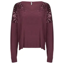 Only Pulóverek ONLSTARRY LS SEQUIN Lila EU XS női pulóver, kardigán