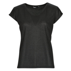 Only Rövid ujjú pólók ONLSILVERY S/S V NECK LUREX TOP JRS Fekete EU M