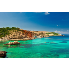  Öntapadó és lemosható falfestmény Sziklás tengerpart, 250 x 150 cm tapéta, díszléc és más dekoráció