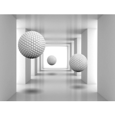  Öntapadó és mosható falfestmény Alagút fehér golyókkal, 250 x 150 cm tapéta, díszléc és más dekoráció