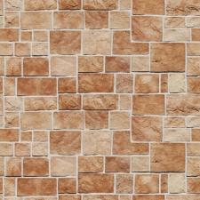  Öntapadó és mosható falfestmény Barna téglalap alakú kőfal, 300 x 200 cm tapéta, díszléc és más dekoráció