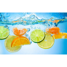  Öntapadó és mosható falfestmény Citrus vízben, 200 x 150 cm tapéta, díszléc és más dekoráció