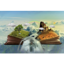  Öntapadó és mosható falfestmény Csodák könyve, 250 x 200 cm tapéta, díszléc és más dekoráció