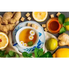  Öntapadó és mosható falfestmény Food18 - tea, 350 x 200 cm tapéta, díszléc és más dekoráció