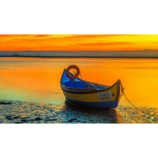  Öntapadó és mosható falfestmény Hajótörött csónak, 250 x 150 cm tapéta, díszléc és más dekoráció