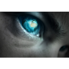  Öntapadó és mosható falfestmény Kék megjelenés, 250 x 200 cm tapéta, díszléc és más dekoráció