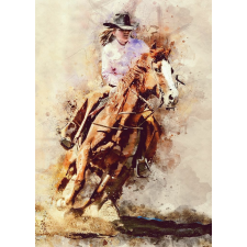  Öntapadó és mosható falfestmény Western rodeo, 150 x 205 cm tapéta, díszléc és más dekoráció