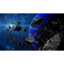  Öntapadó és mosható fali tapéta Asteroids, 200 x 150 cm tapéta, díszléc és más dekoráció