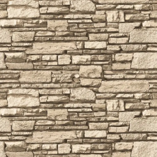  Öntapadó és mosható fali tapéta Krém kőfal, 300 x 200 cm tapéta, díszléc és más dekoráció