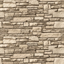  Öntapadó és mosható fali tapéta Krémes kőfal, 250 x 200 cm tapéta, díszléc és más dekoráció