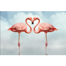  Öntapadó és mosható fali tapéta Szerelem és flamingó, 300 x 200 cm tapéta, díszléc és más dekoráció
