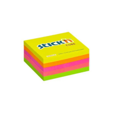  Öntapadó jegyzettömb, 51x51 mm, 250 lap, STICK N, neon színek post-it