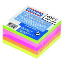 Öntapadó jegyzettömb DONAU 76x76 mm 400 lap vegyes neon színek post-it