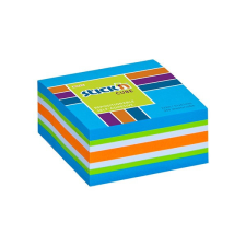  Öntapadó jegyzettömb STICK&#039;N 51x51mm neon kék mix 250 lap post-it