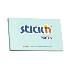 Öntapadó jegyzettömb STICK'N 76x127mm pasztell kék 100 lap post-it