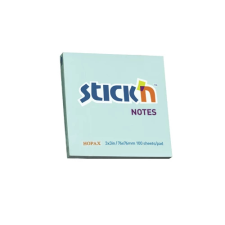  Öntapadó jegyzettömb STICK`N 76x76mm pasztel kék 100 lap post-it