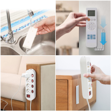  Öntapadós fali tartó - levehető előlap - 100 x 45 mm fürdőszoba kiegészítő