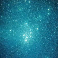  Öntapadós glitteres / csillámos dekorgumi, 20cm x 30cm világoskék dekorációs kellék