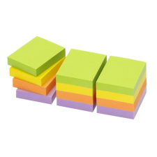 Öntapadós jegyzettömb Info Notes 50x40 mm 12x100 lapos élénk színek Spring post-it