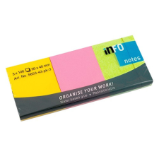 Öntapadós jegyzettömb Info Notes 50x40mm 3x100lapos élénk vegyes színű post-it